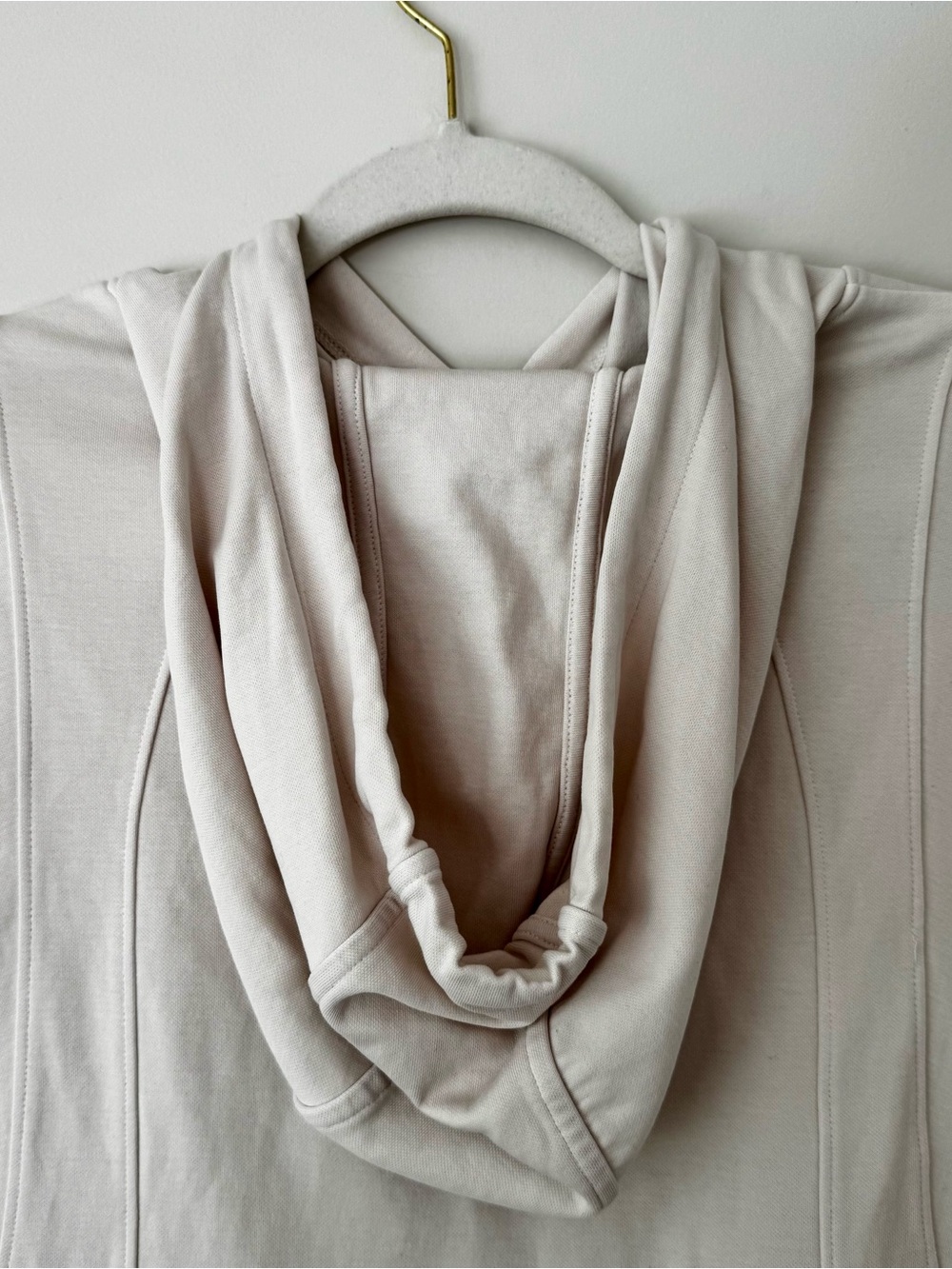 Athleta Sundown Hooded Sweatshirt Tank, Beige / Cream – Size Small - Picture 6 of 8